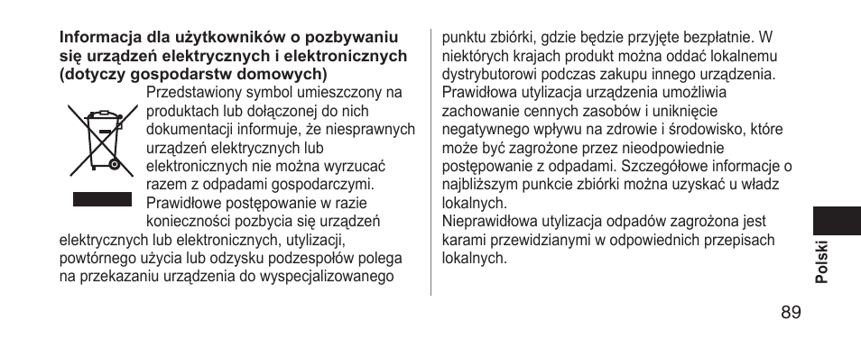 Panasonic EWDS11 User Manual | Page 89 / 118