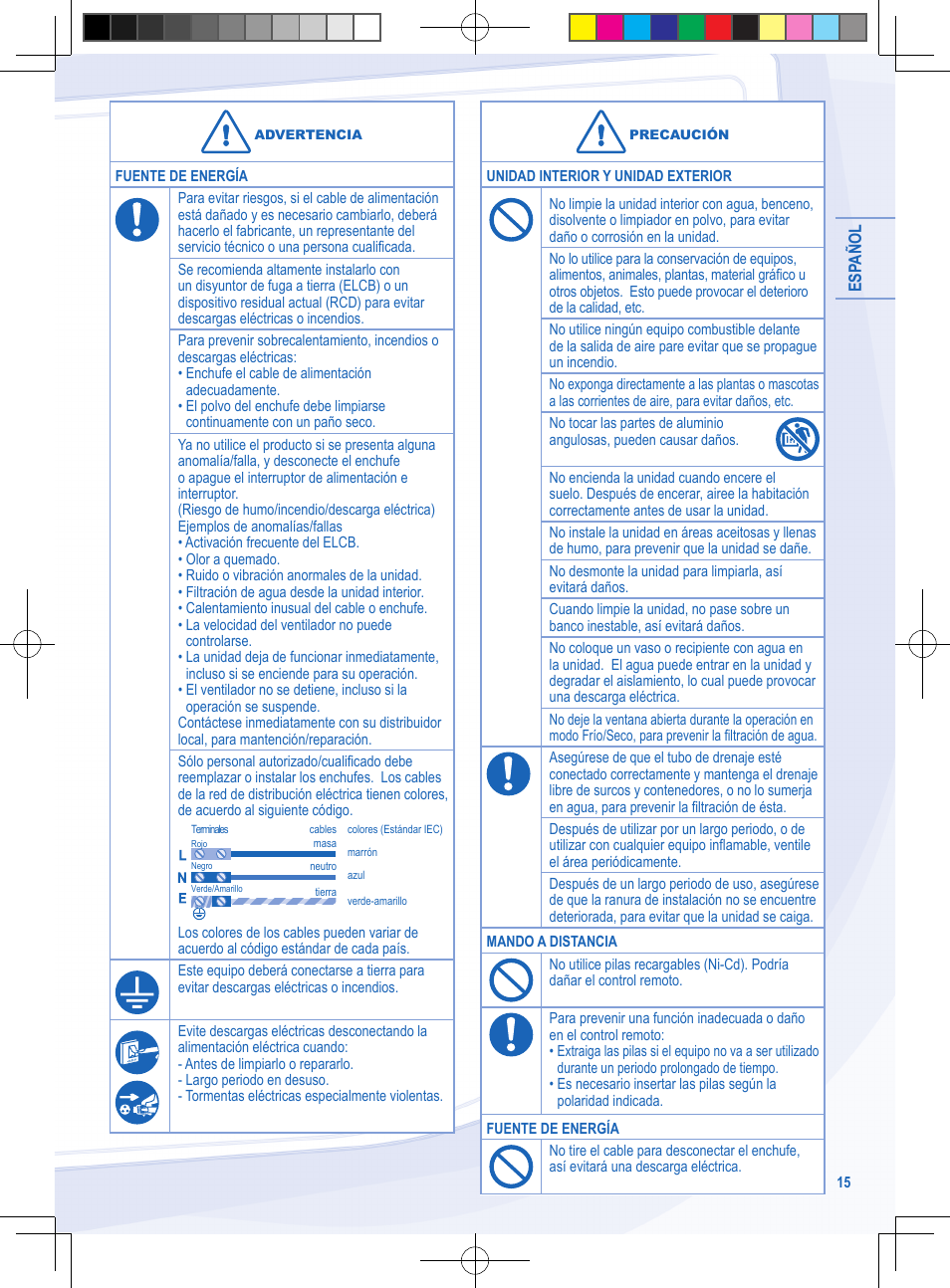 Panasonic CSYE18MKX User Manual | Page 15 / 60
