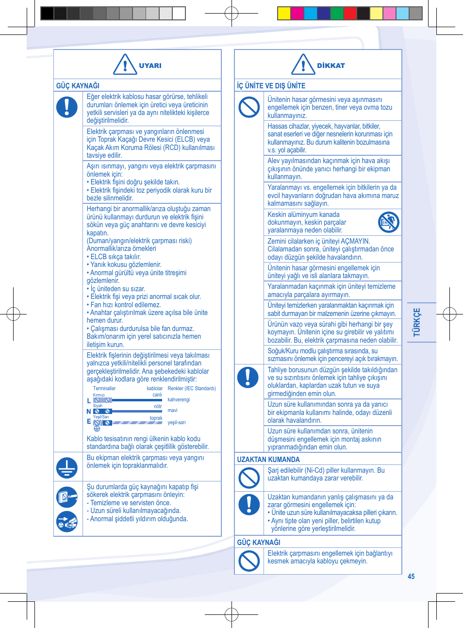 Panasonic CSYE18MKX User Manual | Page 45 / 60