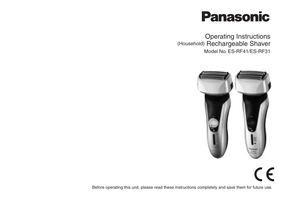 Panasonic ESRF31 User Manual | 142 pages