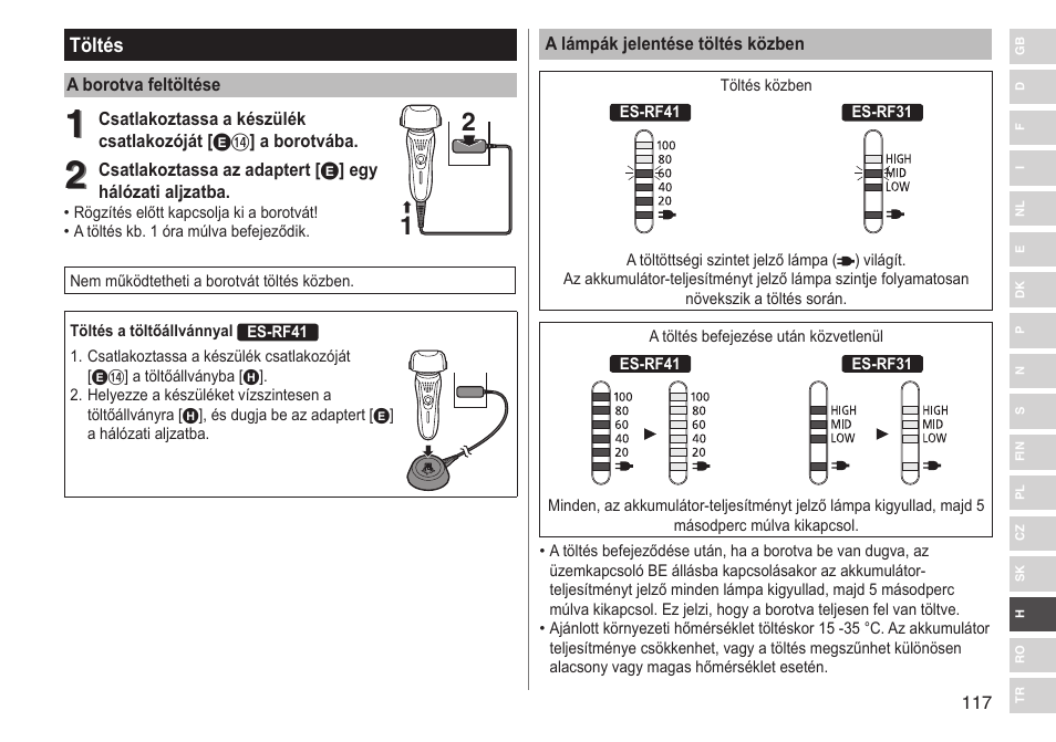 Panasonic ESRF31 User Manual | Page 117 / 142