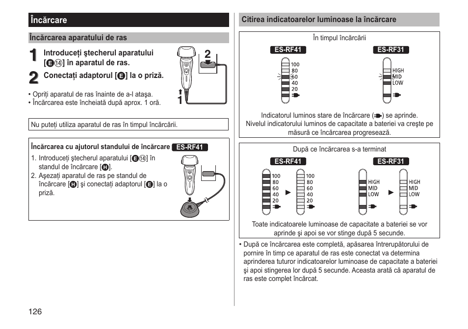 Panasonic ESRF31 User Manual | Page 126 / 142