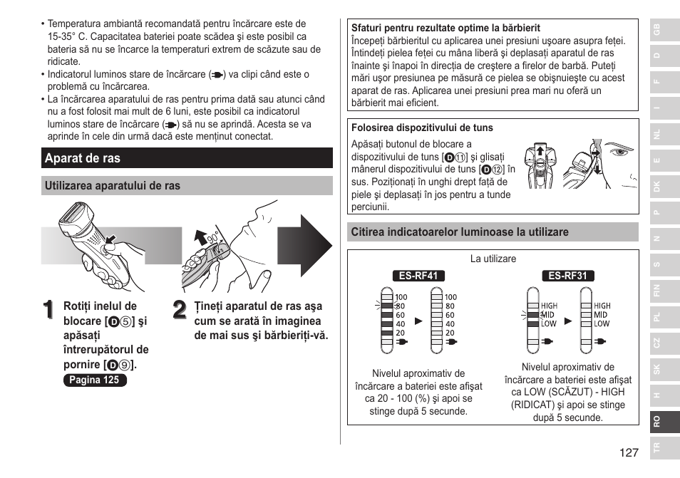 Panasonic ESRF31 User Manual | Page 127 / 142