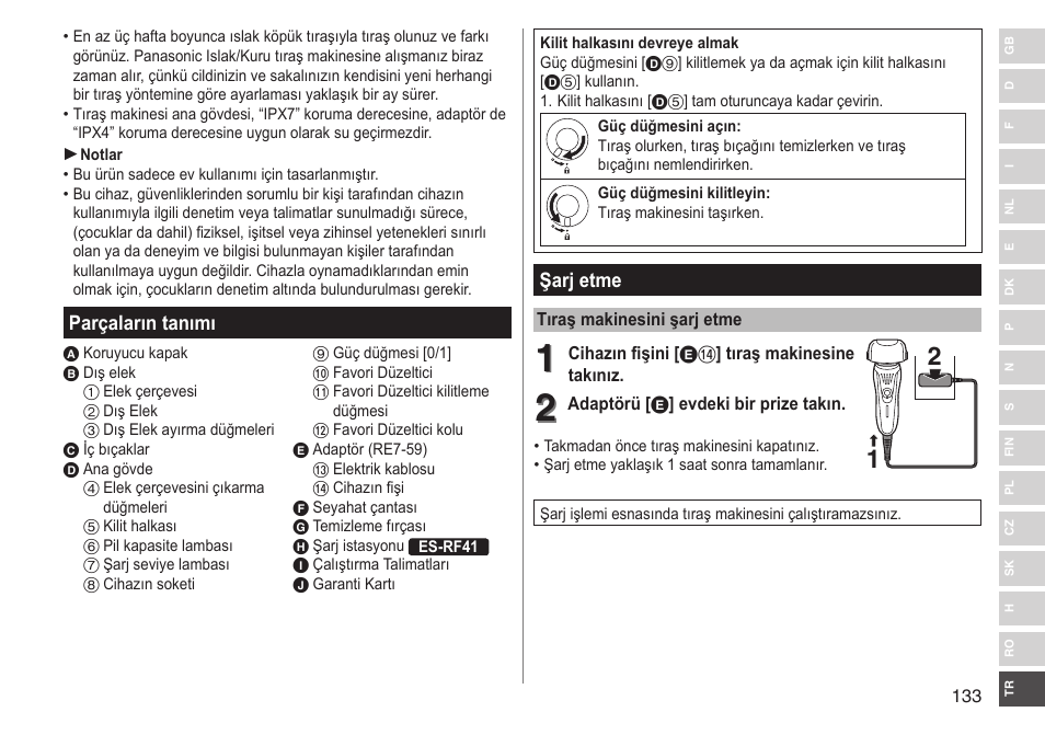 Panasonic ESRF31 User Manual | Page 133 / 142