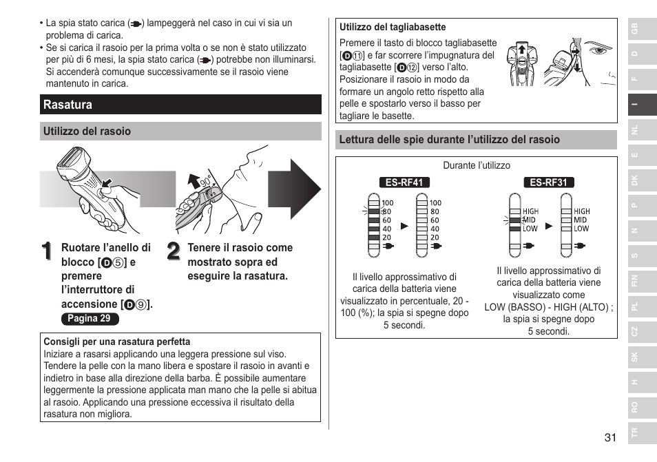 Panasonic ESRF31 User Manual | Page 31 / 142