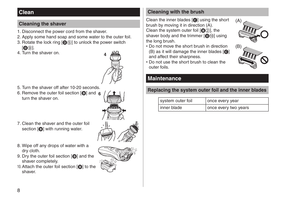Panasonic ESRF31 User Manual | Page 8 / 142