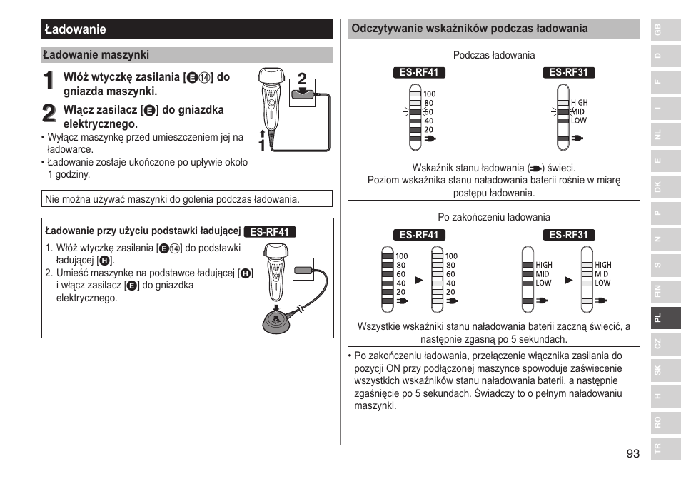 Panasonic ESRF31 User Manual | Page 93 / 142