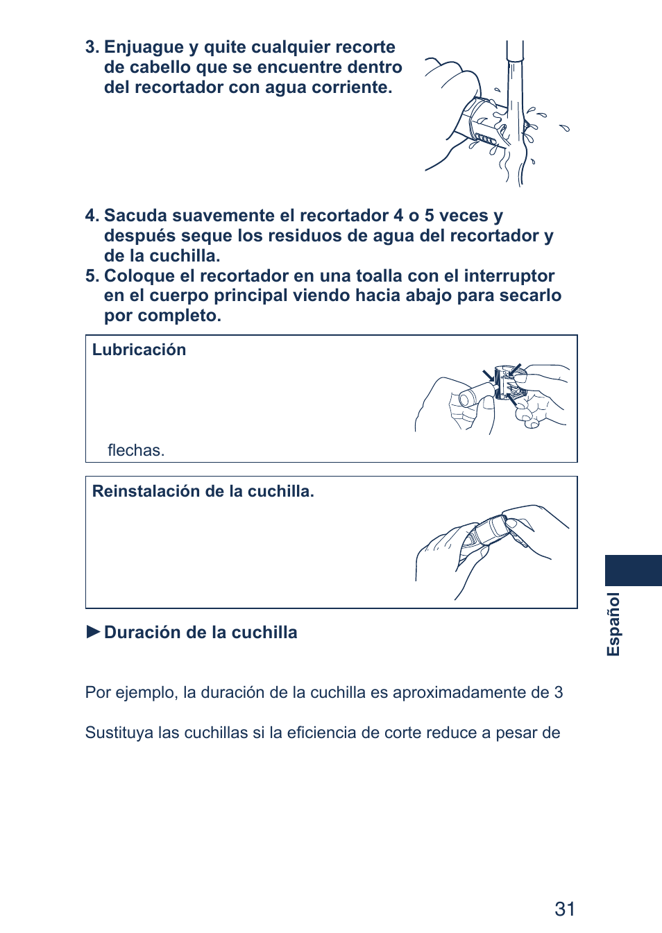 Panasonic ER2403 User Manual | Page 31 / 104