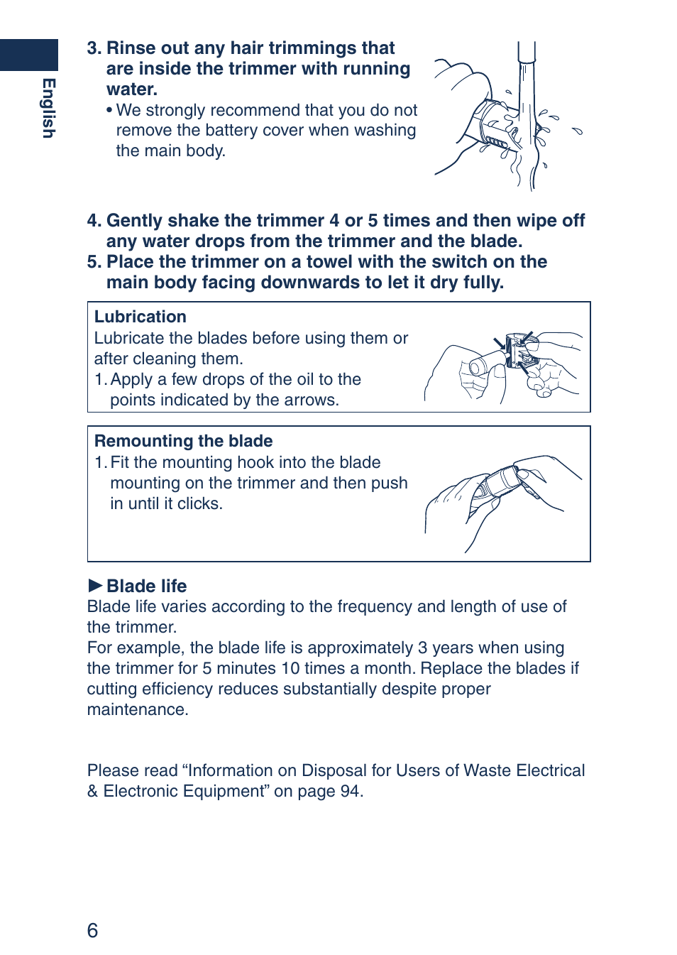 Panasonic ER2403 User Manual | Page 6 / 104