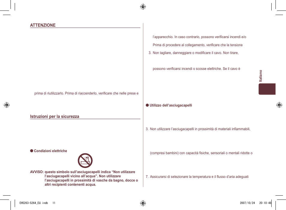 Panasonic EH5264 User Manual | Page 11 / 72