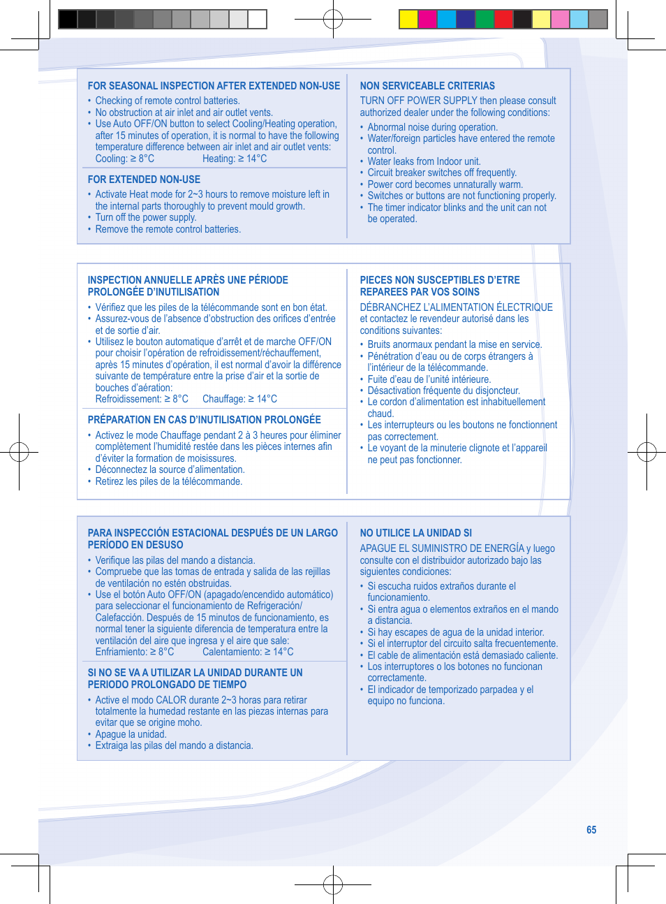 Panasonic CSYE18MKE User Manual | Page 65 / 72