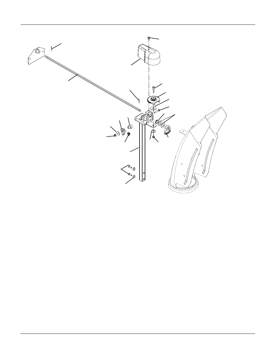 Discharge chute, Ischarge, Hute | Ariens Sno-Thro 921001 - ST824E User Manual | Page 24 / 28