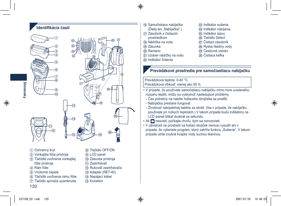 Panasonic ES7109 User Manual | Page 120 / 184