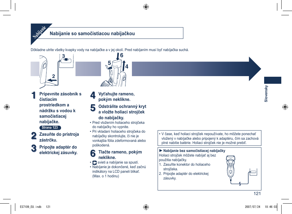 Panasonic ES7109 User Manual | Page 121 / 184