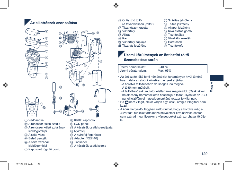 Panasonic ES7109 User Manual | Page 129 / 184