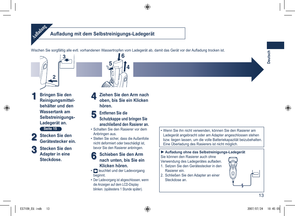 Panasonic ES7109 User Manual | Page 13 / 184
