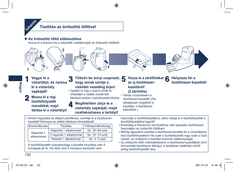 Panasonic ES7109 User Manual | Page 132 / 184