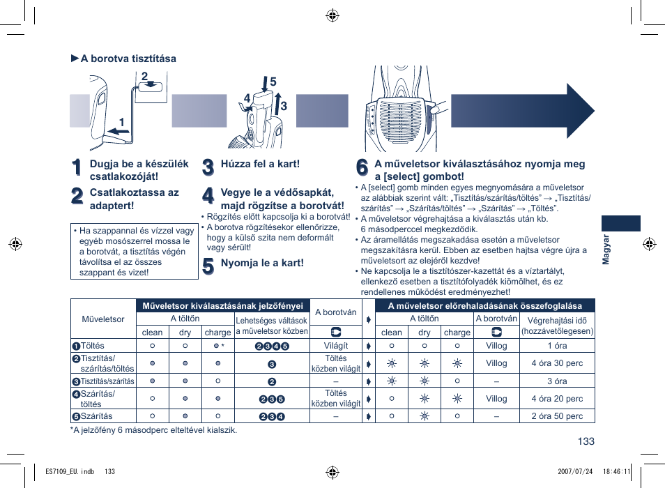 Panasonic ES7109 User Manual | Page 133 / 184