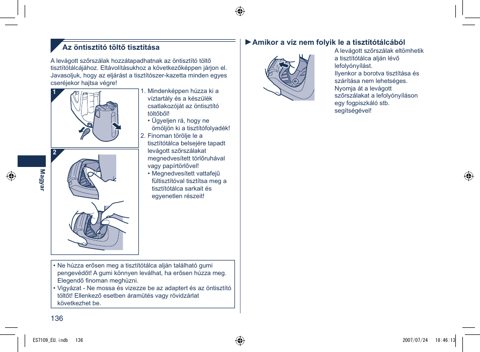 Panasonic ES7109 User Manual | Page 136 / 184