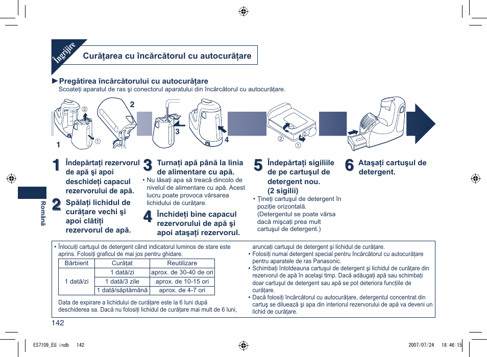 Panasonic ES7109 User Manual | Page 142 / 184