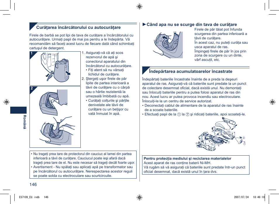 Panasonic ES7109 User Manual | Page 146 / 184