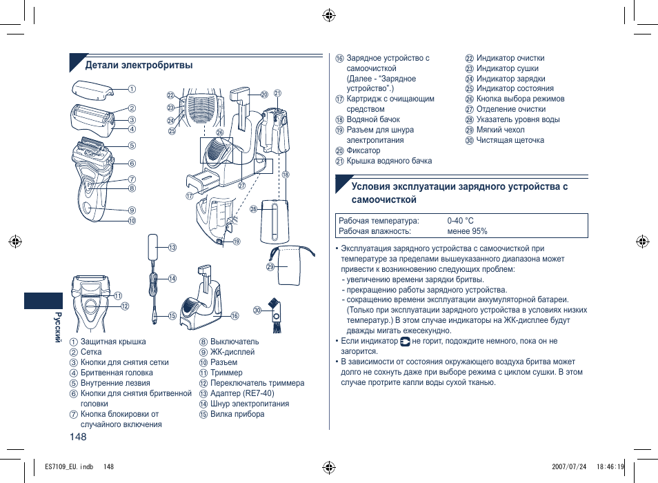 Panasonic ES7109 User Manual | Page 148 / 184