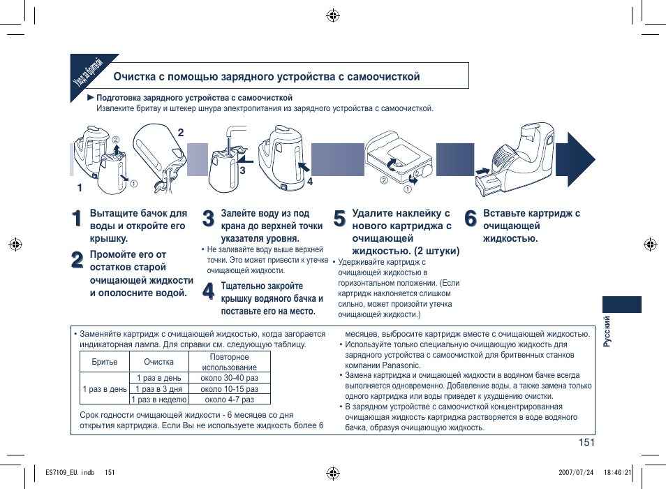 Panasonic ES7109 User Manual | Page 151 / 184