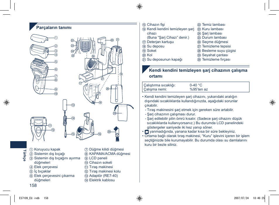 Panasonic ES7109 User Manual | Page 158 / 184