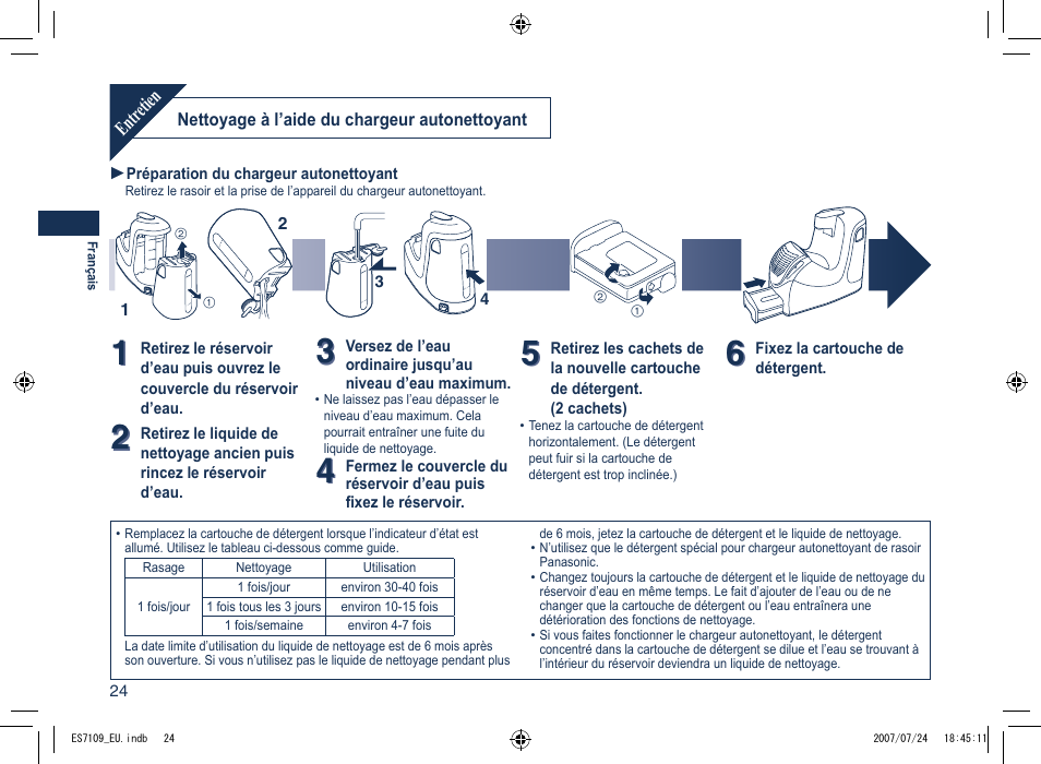 Panasonic ES7109 User Manual | Page 24 / 184