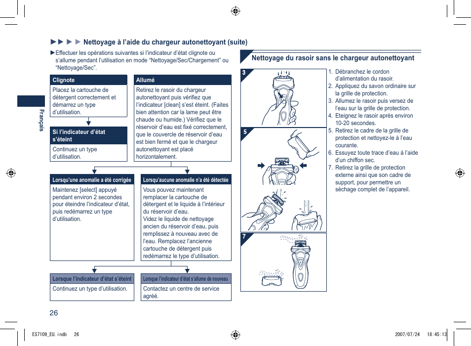 Panasonic ES7109 User Manual | Page 26 / 184