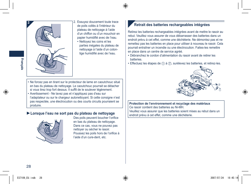 Panasonic ES7109 User Manual | Page 28 / 184