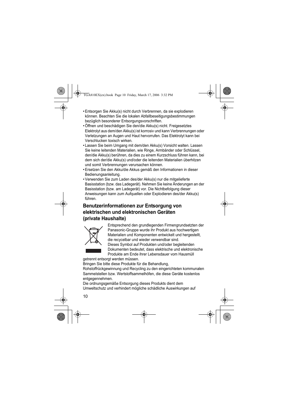 Panasonic KXTGA810EX User Manual | Page 10 / 76