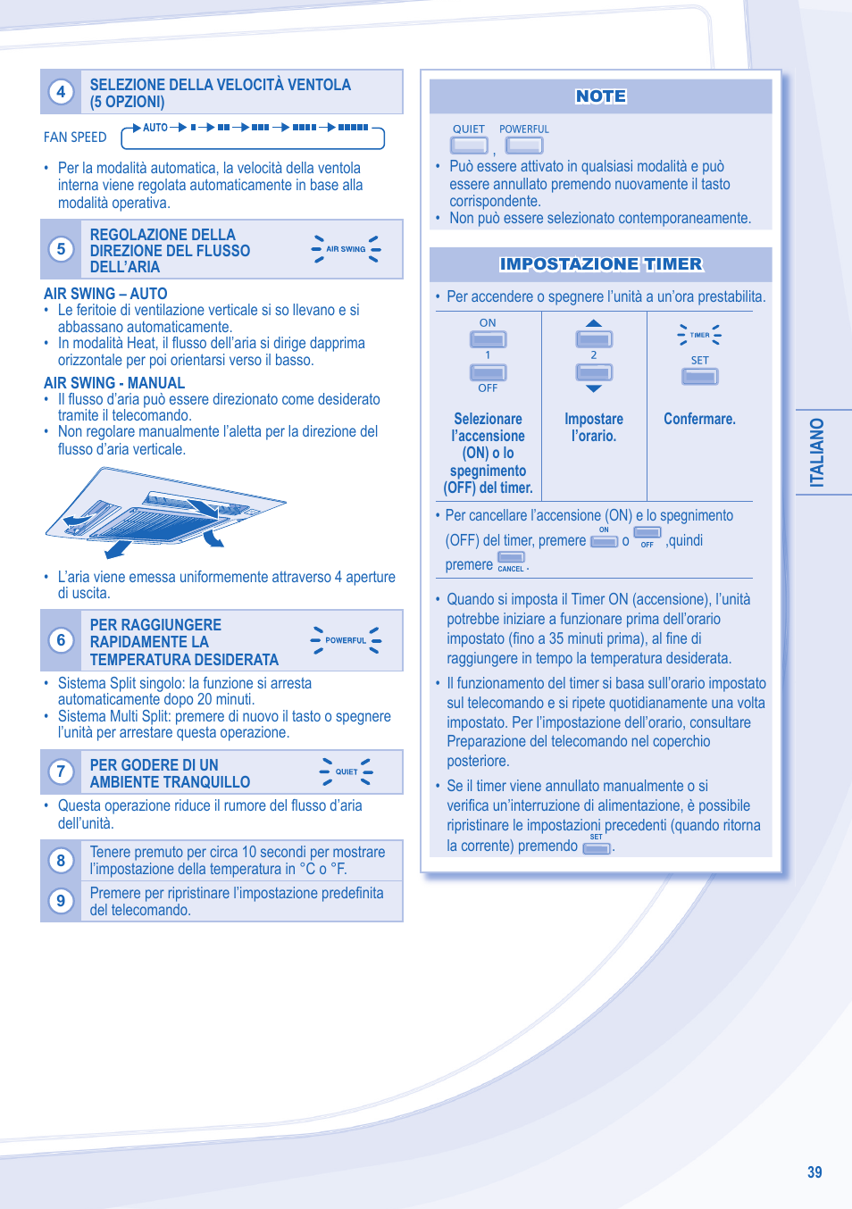 Panasonic CU3E18LBE User Manual | Page 39 / 44