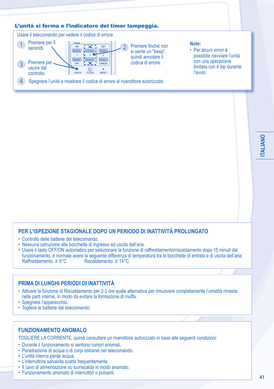 Panasonic CU3E18LBE User Manual | Page 41 / 44