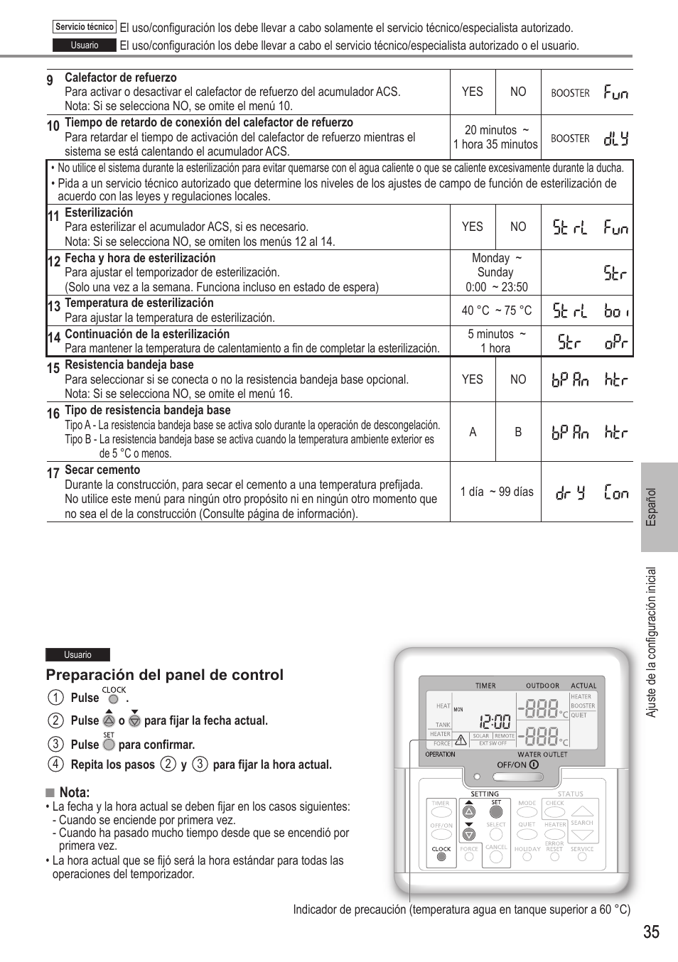 Panasonic WHUH12FE5 User Manual | Page 35 / 100