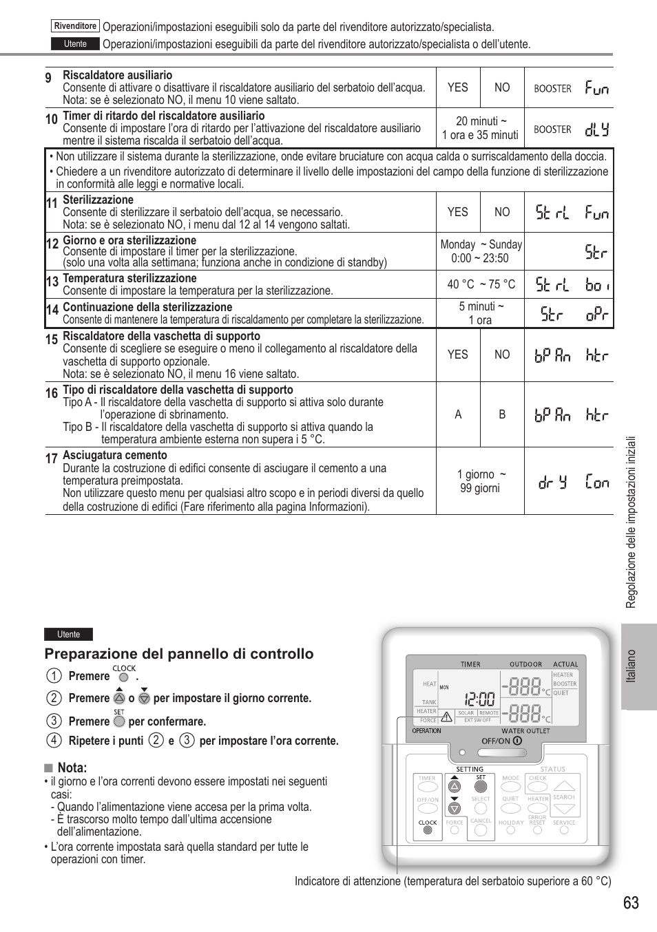 Panasonic WHUH12FE5 User Manual | Page 63 / 100