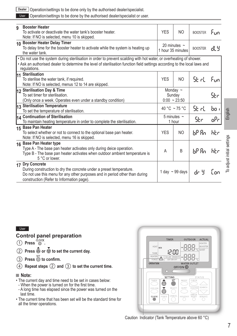 Panasonic WHUH12FE5 User Manual | Page 7 / 100