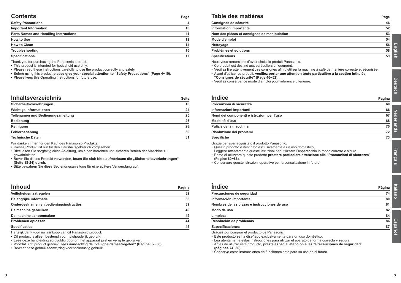 Panasonic NCZF1 User Manual | Page 2 / 44