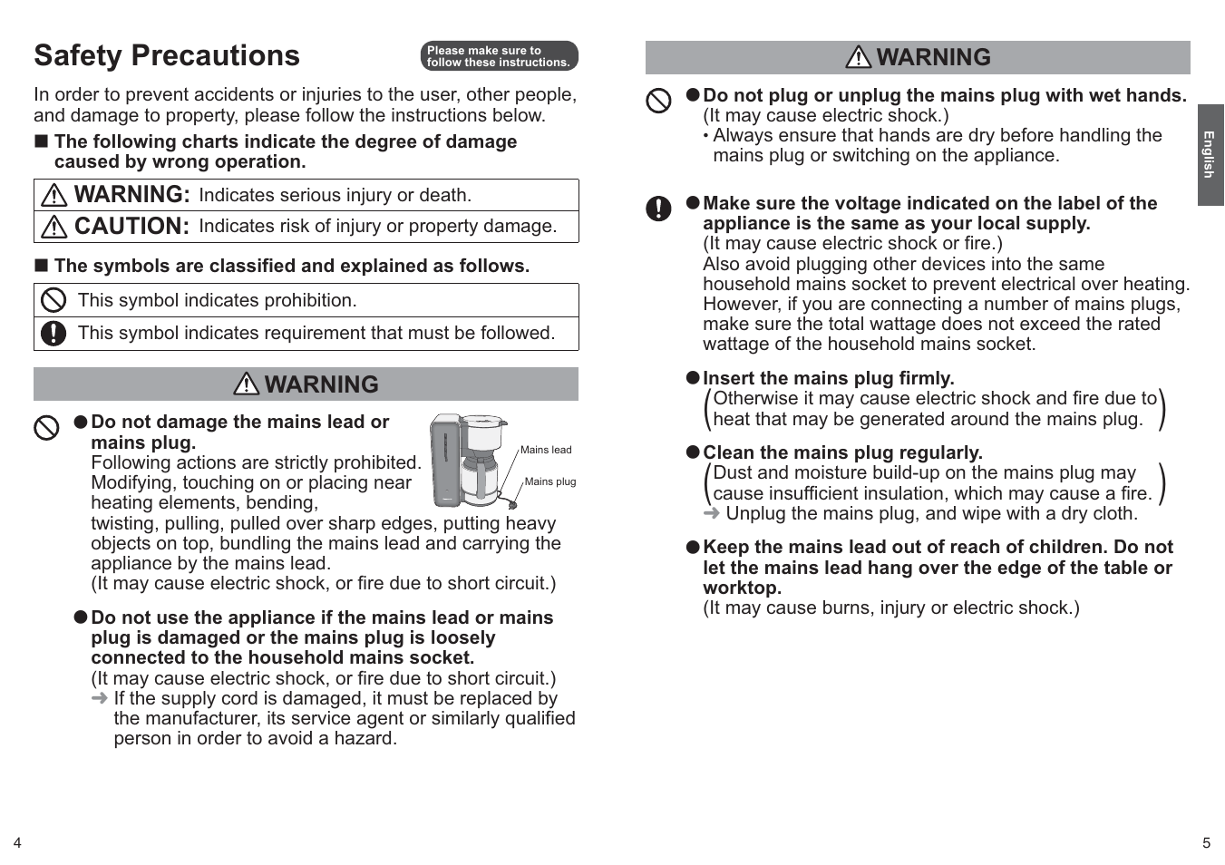 Safety precautions | Panasonic NCZF1 User Manual | Page 3 / 44