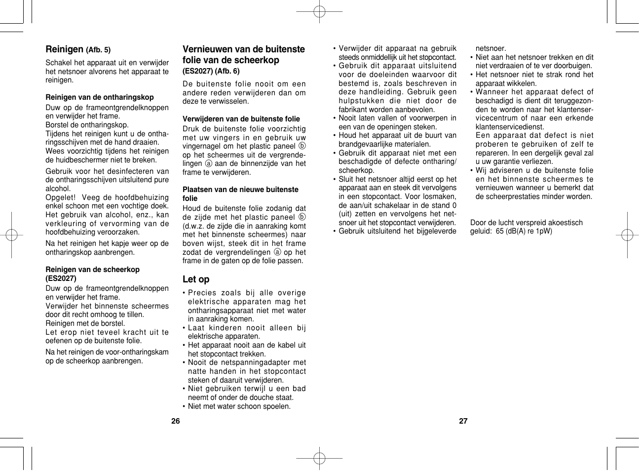 Panasonic ES2023 User Manual | Page 14 / 34