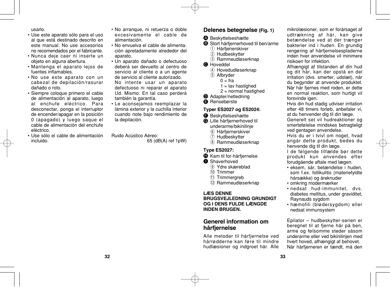 Panasonic ES2023 User Manual | Page 17 / 34