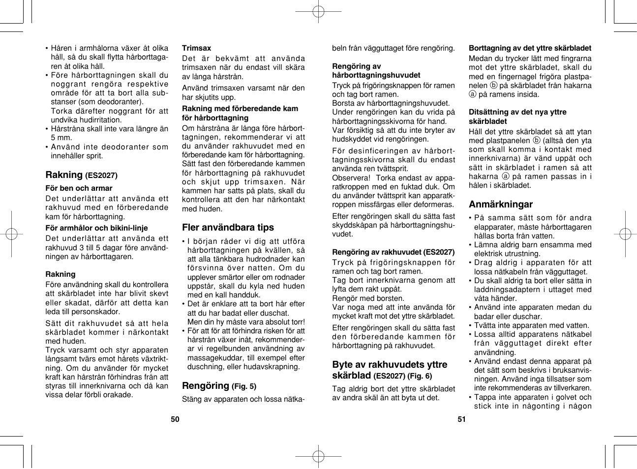 Panasonic ES2023 User Manual | Page 26 / 34