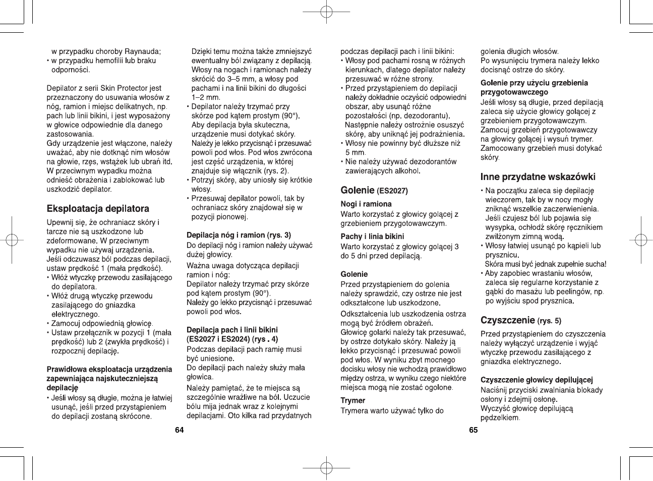 Panasonic ES2023 User Manual | Page 33 / 34