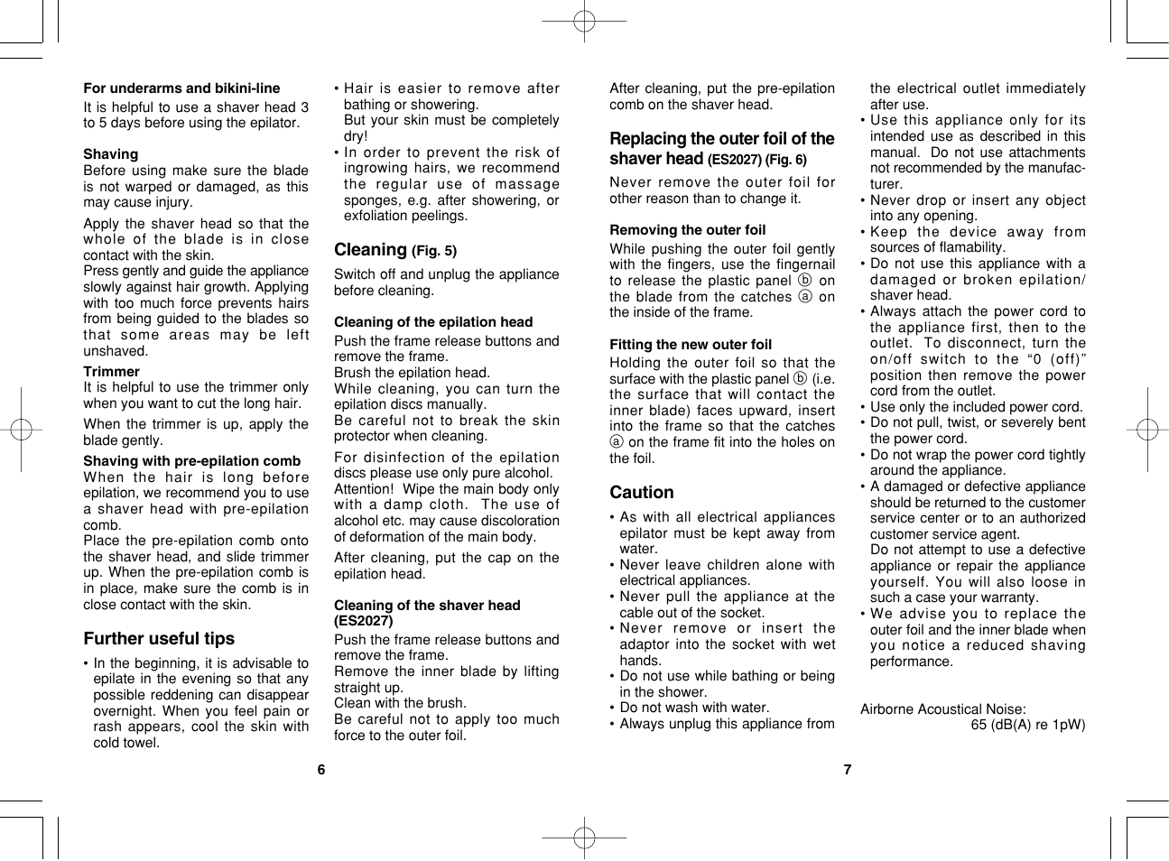 Panasonic ES2023 User Manual | Page 4 / 34
