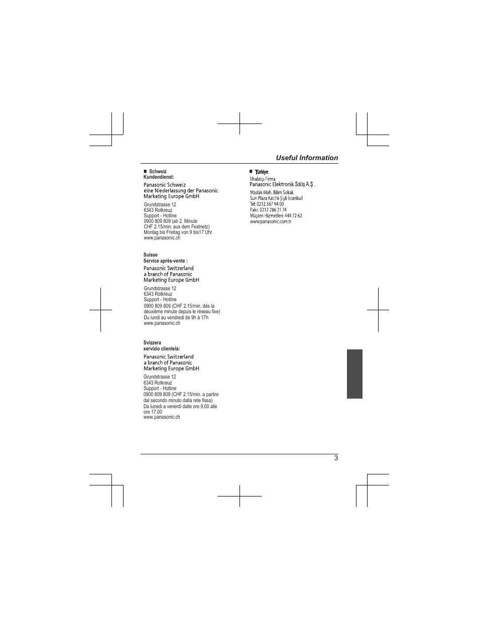 3useful information | Panasonic KXTGA785EX User Manual | Page 111 / 112