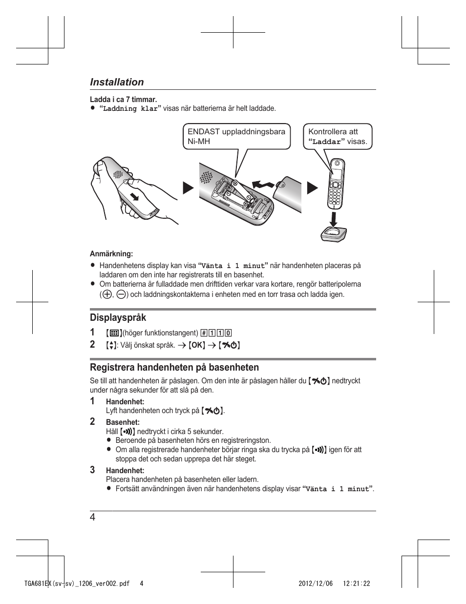 Panasonic KXTGA785EX User Manual | Page 36 / 112