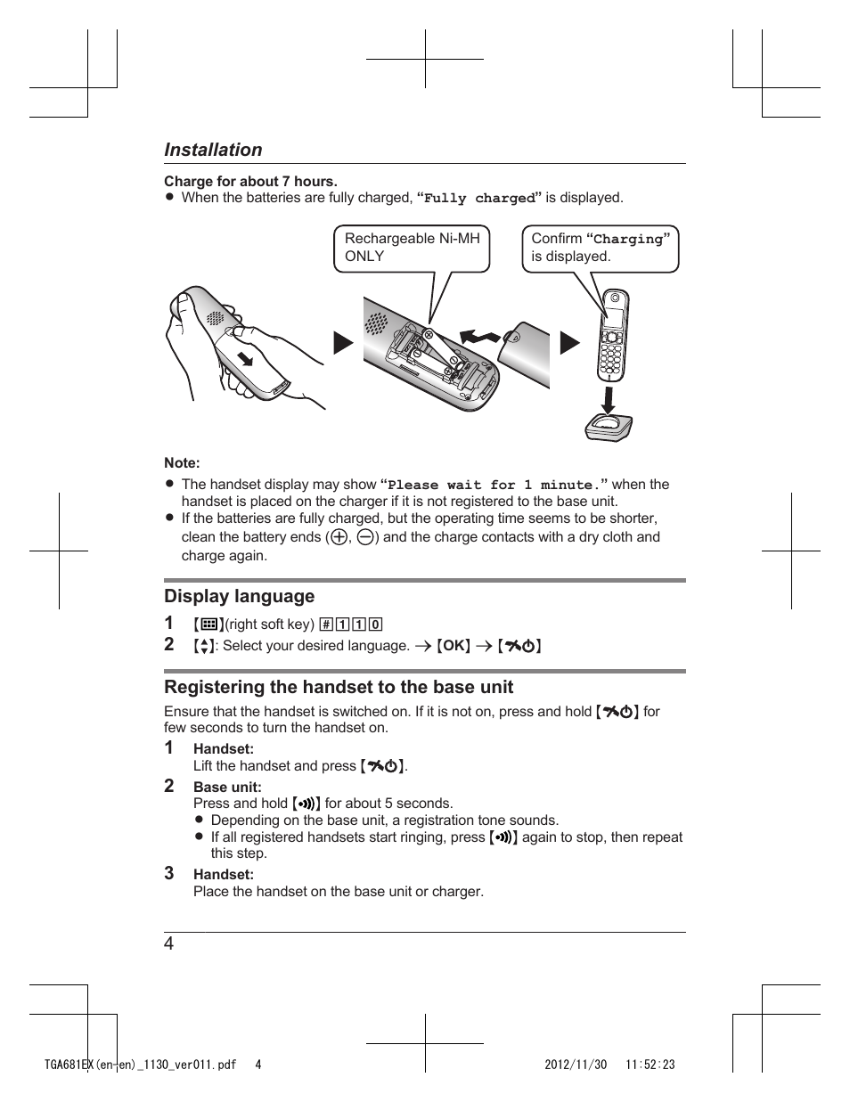 Panasonic KXTGA785EX User Manual | Page 4 / 112