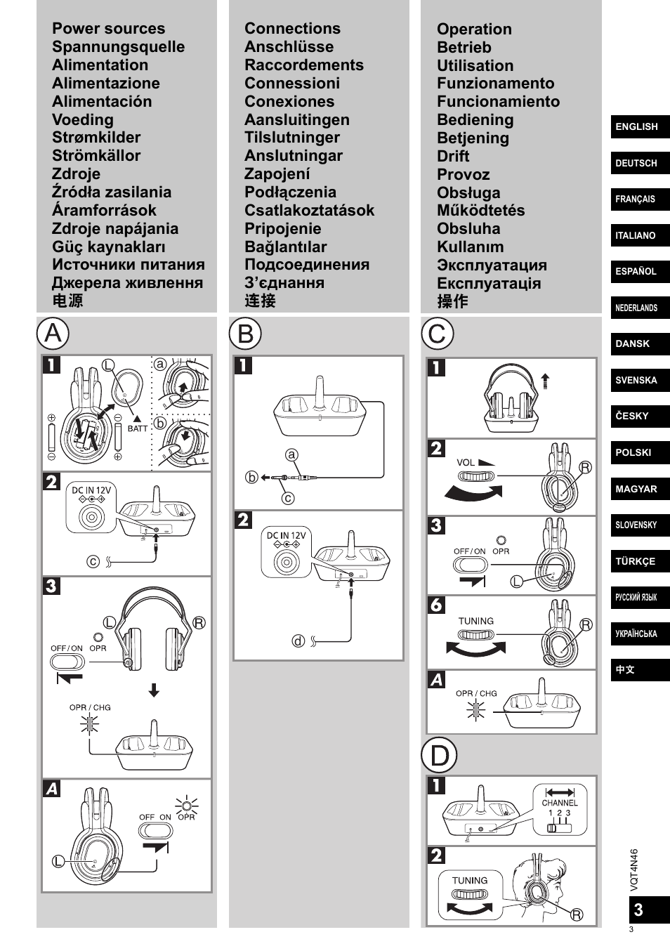Panasonic RPWF830E User Manual | Page 3 / 52
