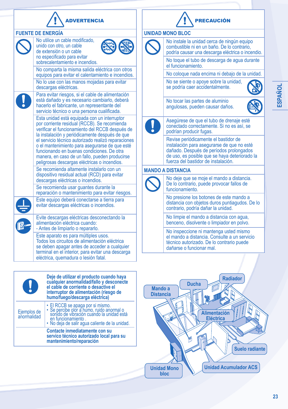 Panasonic WHMDC09C3E8 User Manual | Page 23 / 92