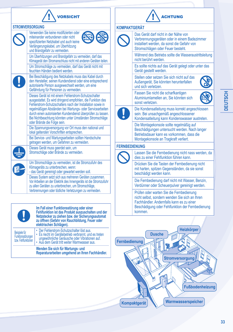 Panasonic WHMDC09C3E8 User Manual | Page 33 / 92